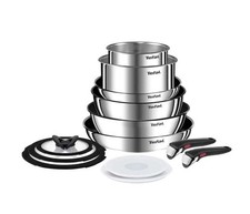 Image of Tefal Ingenio Emotion 13- Piece Pan Set - Stainless Steel L897SD74-Brand New