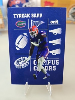 2025 ONIT Gators Team Set Tyreak Sapp Base Campus Colors CC-6 UDFA Browns