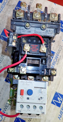 Allen Bradley 509-AO*-SMP Size0 Starter w/ 592-EEDC E1 Plus OL  TESTED S831