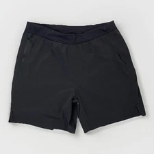 Ten Thousand Shorts Mens Interval Short Black Size Large 7" Lined Gym Running