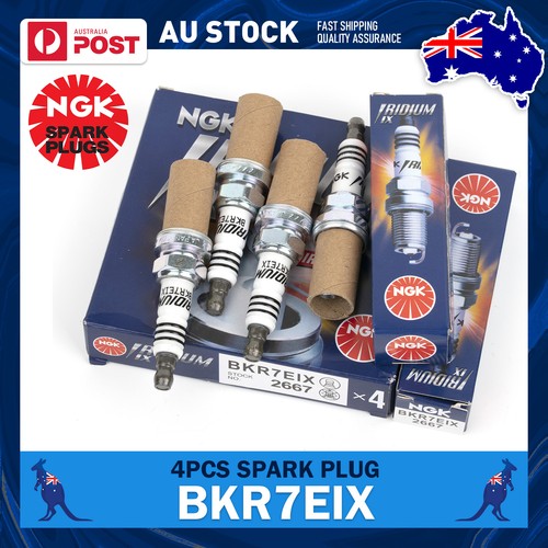 4X 2667 Iridium Spark Plugs For 86-11 Honda Civic Audi Porsche BKR7EIX BP0518110 - Picture 1 of 8