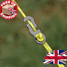 10PCS Tent Rope Tensioners Adjustable S Type Cord Buckles