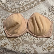 Vintage Warners Bra 36C NOTHING BUT CURVES Padded Soft Cup Wire Beige