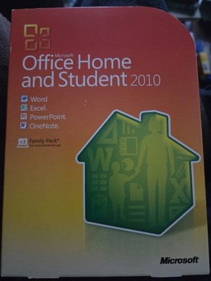 Microsoft Office Home and Student 2010 for Windows DVD Software