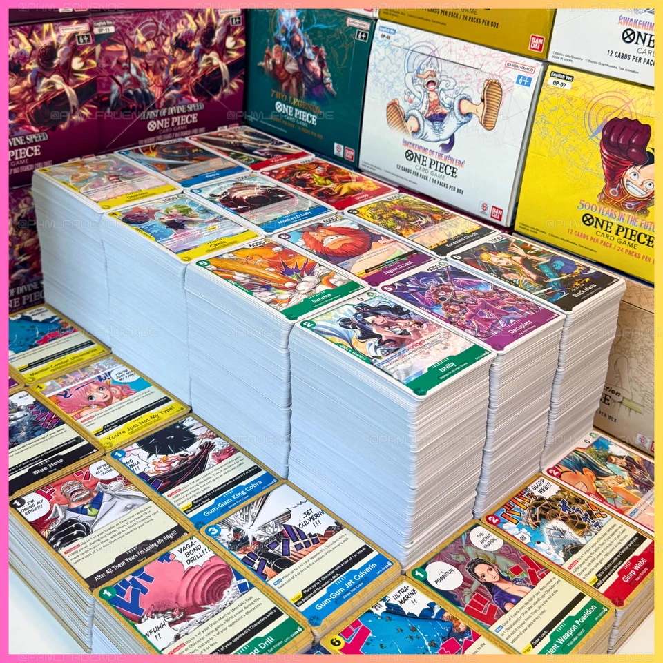 One Piece Karten 🃏100-200 Stück ✅Original 🎁Geschenk Sammlung