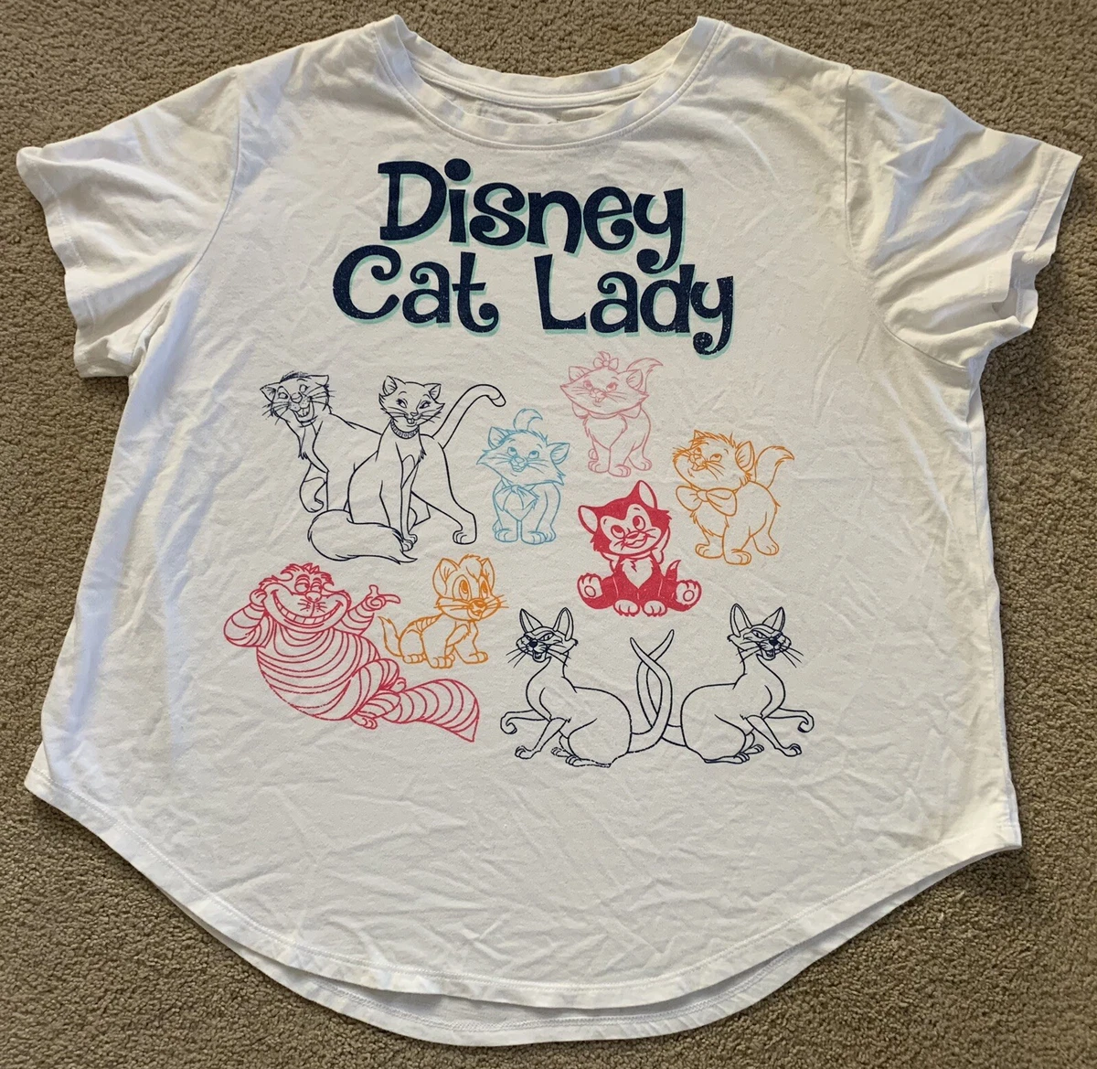 Disney cat lady sales t shirt
