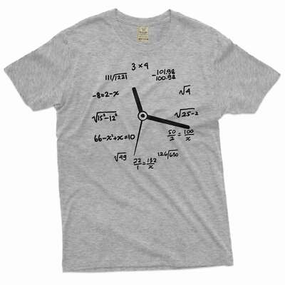 Math mathematics Clock tee geek science math school clock gift for Student