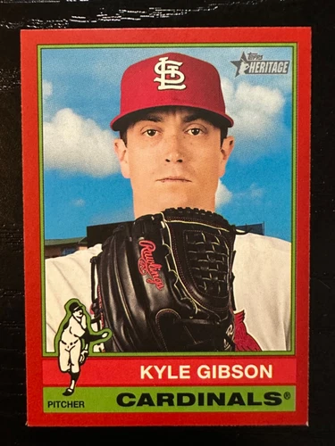 2025 Topps Heritage Red Border Parallel SP #141 - Kyle Gibson - Cardinals