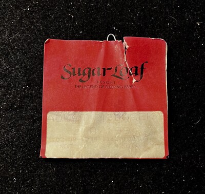 SUGARLOAF (Lost Area) 1994 Ski Lift Ticket Pass MICHIGAN Resort Travel Souvenir
