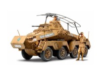 German 8-Wheeled Heavy Armored Auto Sd.Kfz.232 Africa-Corps 1:3 5 Modell Kit