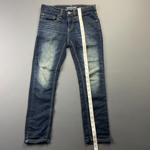 Levi Strauss Signature Girl's Jeans 10 Skinny Dark Wash Stretch Denim Casual - Picture 3 of 11