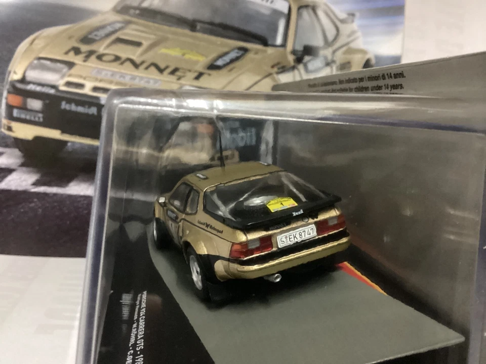 IXO PORSCHE 924 CARRERA GTS  1981  Rally Hessen , die-cast 1/43, Nuova in teca - Immagine 4 di 4