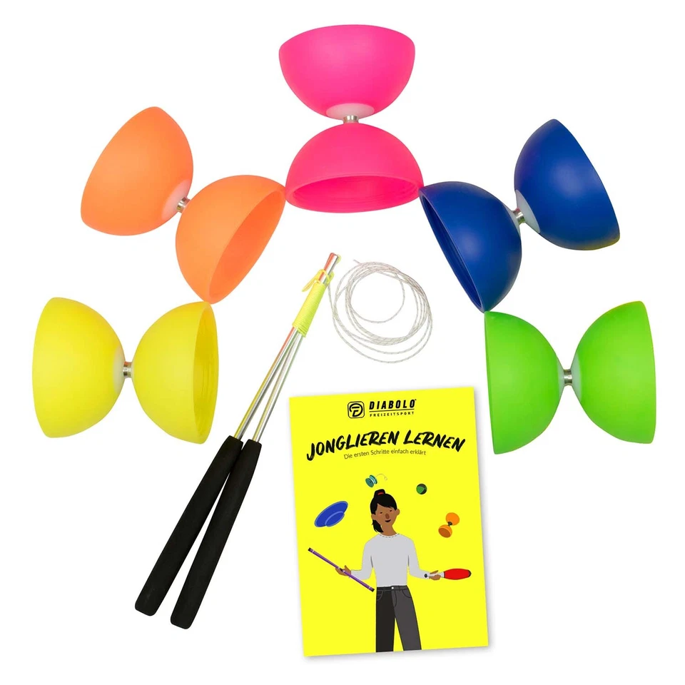 Diabolo Freizeitsport Diabolo UV Comet Set - für Anfänger & Fortgeschrittene
