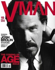 V Man Magazine Josh Brolin World's First Male Supermodel Lynne Koester 2010