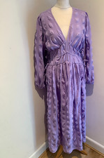 ASOS maxi dress 10 VGC midi smock tiered floral lilac bustier wedding event