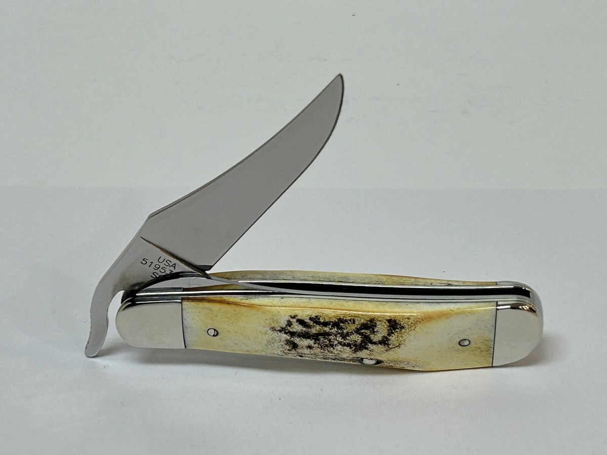 CASE XX GENUINE THICK STAG RUSSLOCK POCKET KNIFE 51953L DM CASE XX GENUINE THICK STAG RUSSLOCK POCKET KNIFE 51953L DM