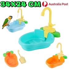 Automatic Parrot Shower Bird Hanging Bath Faucet Budgie Feeder Pet Cleaning Toy