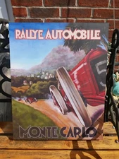 Rallye Automobile Monte Carlo, stretched canvas print