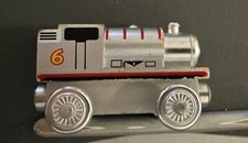 Thomas and Friends PERCY 60th Anniversary Train Wooden Railway Engine Silver