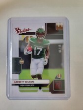 2022 Clearly Donruss The Rookies /49 Garrett Wilson TR-5 Red RC Rookie - Jet -