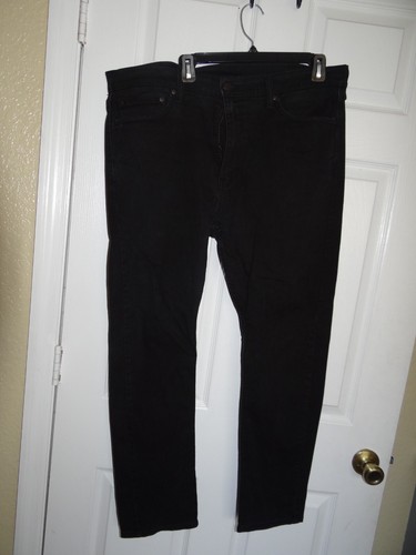 Authentic Levis 510 Slim Fit Skinny Leg Men's Dark Black Jeans Sz 38x30 - Picture 2 of 8