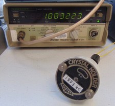 Pre-WW2 BUD Quartz Radio Crystal holder. With 160 meter ham band 1883 KC crystal