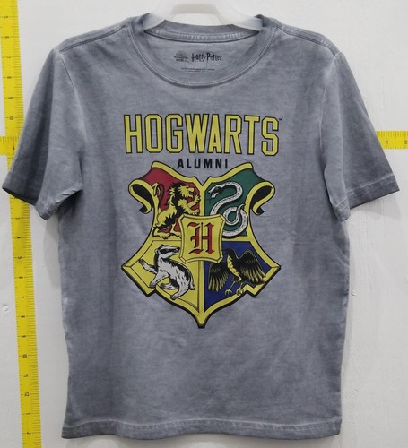 Harry Potter Wizarding World Boy's Hogwarts Alumni Crest T-Shirt Gray Size 10/12 - Picture 1 of 4