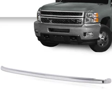 Front Hood Molding Trim Silver Fit For 11-14 Chevy Silverado 2500HD 3500HD