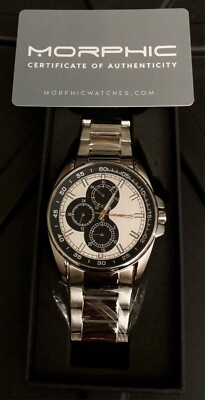 Morphic M92 Series Bracelet Watch w/Day/Date MPH9201 Black and