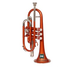 Brass Cornet 3 Valve Bb Pitch Smooth Mouthpiece Gloves Case Musical Instruments