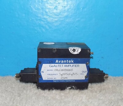 Avantek GaAs FET Amplifier AM-6004M008 5.925-6.425GHz