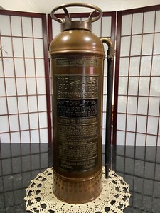Buffalo Fire Extinguisher beautiful chocolate patina