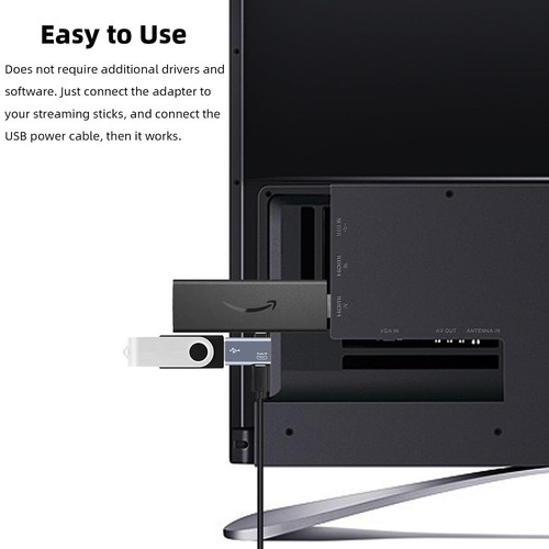 2-In-1 Micro USB HOST OTG Adapter with Power Supply FireTV Stick Adapter Devices - Picture 5 of 9