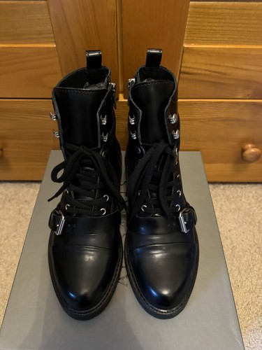 All Saints Donita schwarze Lederstiefel, Größe UK 8, EU 41, neu mit Karton - Bild 6 von 9