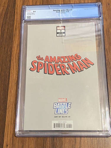 The Amazing Spider-man #7 2018 Battle Lines Variant CGC 9.4 Newly Graded! - 第 2/2 張圖片