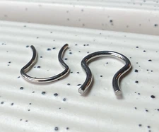 1pc 316L Surgical Steel Septum Hanger Nose Retainer 16g, 14g, 12g or 10g
