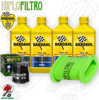 Inspektionskit Öl Bardahl XTM 10W40 + Filter Kawasaki KLE 500 1996