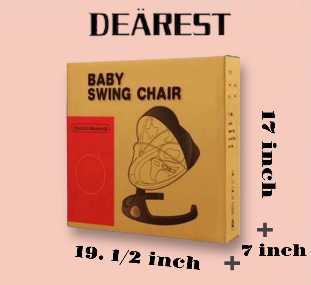DE&Auml;REST B&Auml;BY Electric Baby Swing Rocking Chair Rocker Soothing Music - BLUE