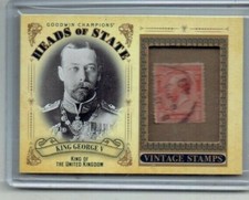 King George V 2020 Upper Deck Goodwin Champions Stamp Card