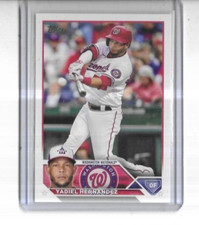 2023 Topps #257 Yadiel Hernandez Washington Nationals