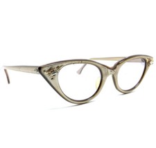 Vintage Titmus Gisele Cateye Pearl Eyeglasses Frames French 42 18 H10