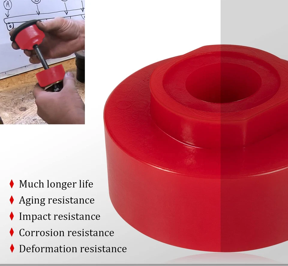 Kit de bujes de montaje de carrocería 6-116 rojos para Ford Explorer Sport Trac 2001-2005 2x2/4x4 Foto 4 de 4