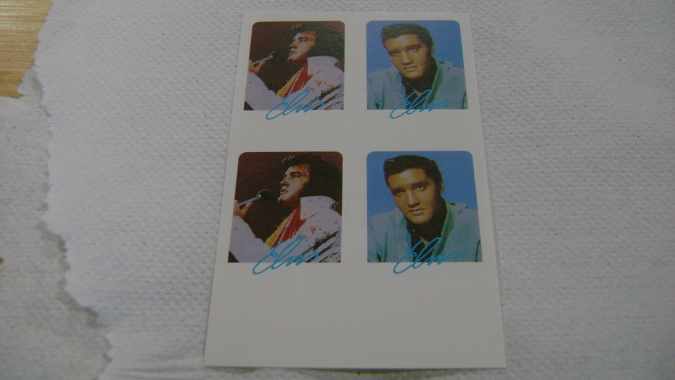 St VINCENT Elvis Presley $1 -PAR-BLOQUE DE 4-IMPERFORADO-.-PRUEBA-progresivo-MNH Foto 3 de 4