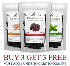 30 Jumbo Charcoal Incense Cones  2" TOPFLOW Bulk For Burner Holder Variety Lot