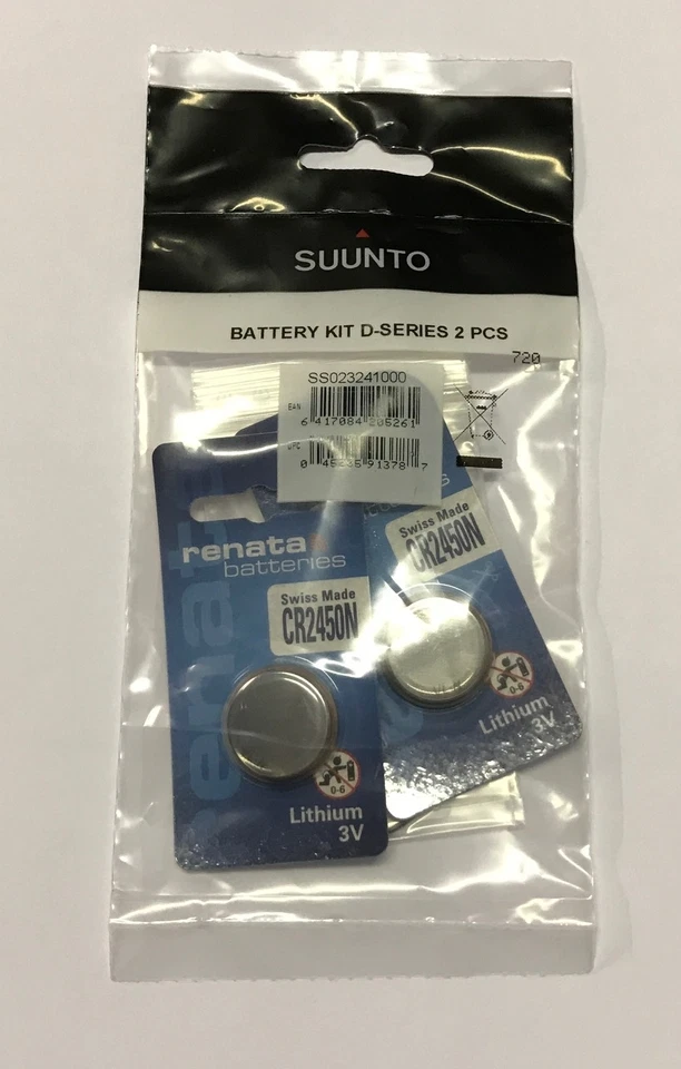 Suunto Batteriewechselsätze für D-SERIES D4 D4i D6 D6i D9 D9tx - 2 Stück NEU !!!