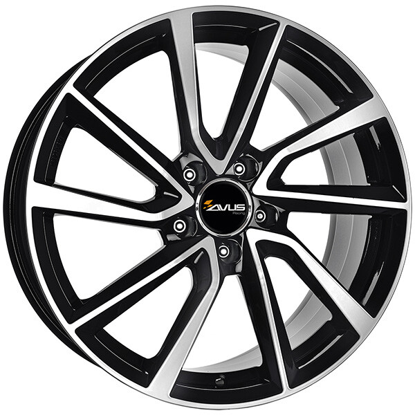 ALLOY WHEEL AVUS AC-518 FOR LAND ROVER DISCOVERY IV 9X20 5X120 BLACK POLISH FZP