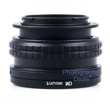Adjustable Focus Helicoid Macro Adapter for Olympus OM Lens to for Sony E Camera