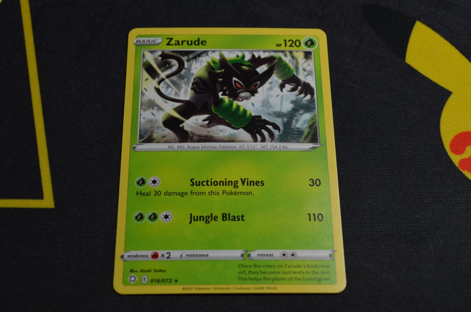 POKEMON SHINING FATES RARE ZARUDE 016/072 NM/MINT PACK FRESH eBay