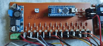 Circuit for Fuel injector testing machine 12V 10A six channel adjustable speed