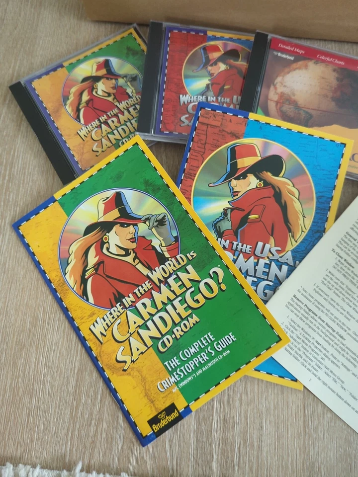 Carmen Advantage Library Where In The World Is Carmen Sandiego Brøderbund 1996 - Image 4 of 4